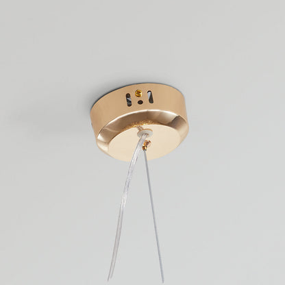 Suspension Kristy, Luminaire Moderne en Or pour Salle à Manger et Salon avec LED