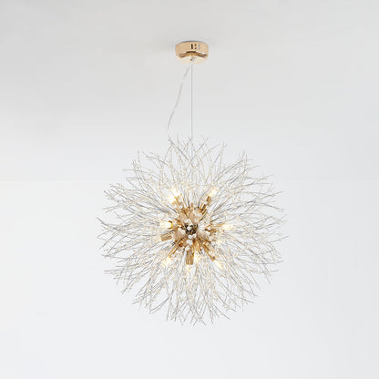 Suspension Kristy, Luminaire Moderne en Or pour Salle à Manger et Salon avec LED