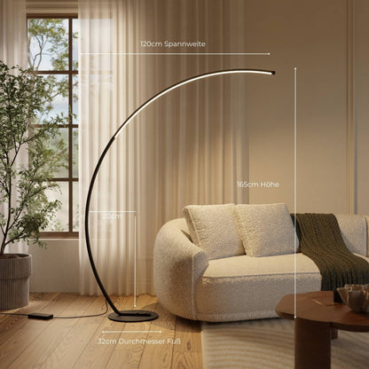 Lampadaire Mavea au design élégant