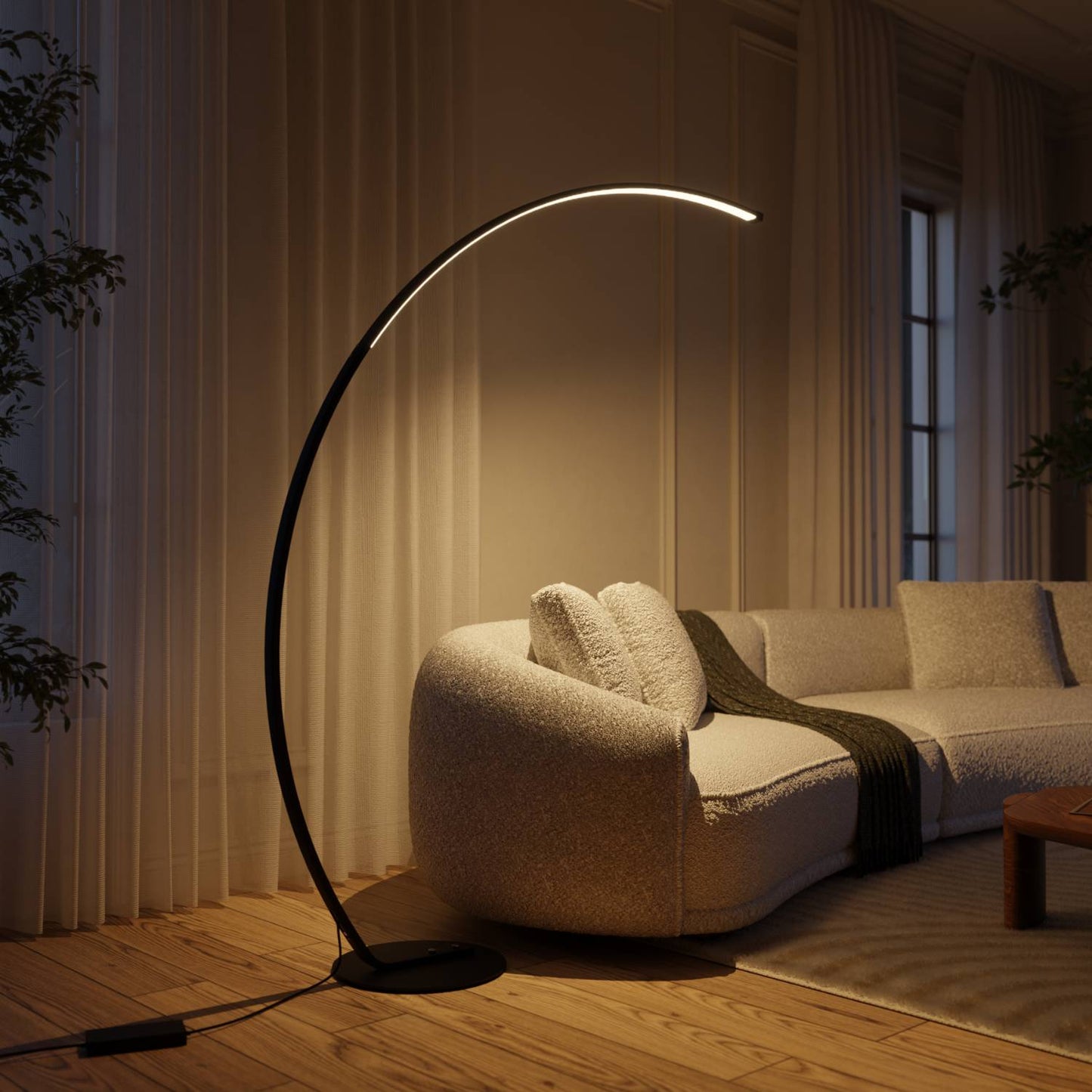 Lampadaire Mavea au design élégant